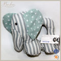fabric elephant baby rattle toy
